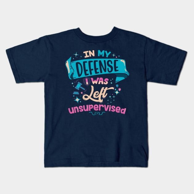 In My Defense Kids T-Shirt by rmtees